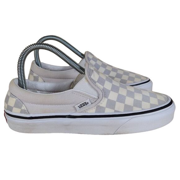 Vans Off The Wall - Checkboard - Sneakers- Cream/Gray - Women's - 6 - Picture 1 of 9
